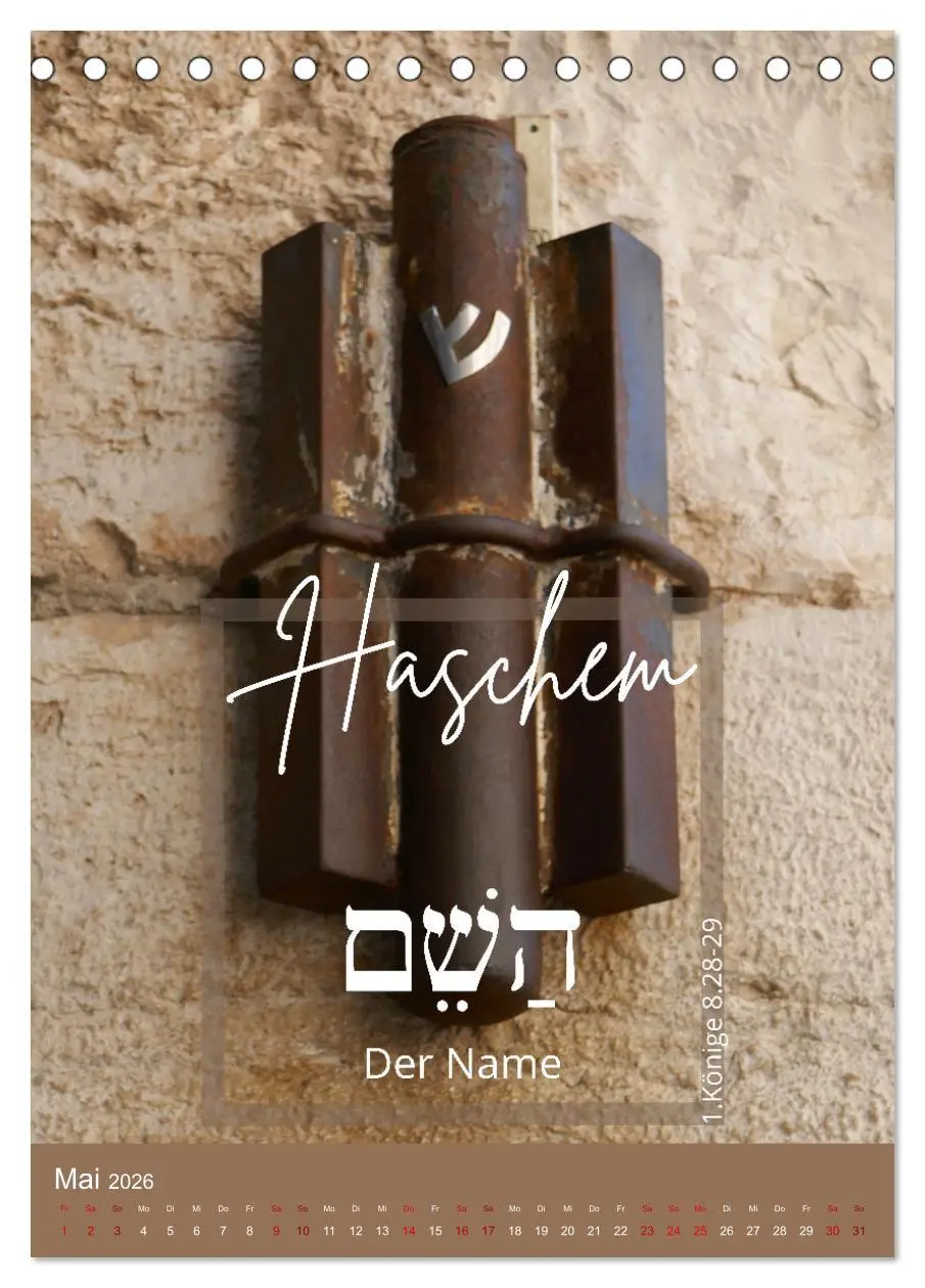 Bild: 9783516343632 | Israel und hebräische Namen Gottes (Tischkalender 2026 DIN A5...