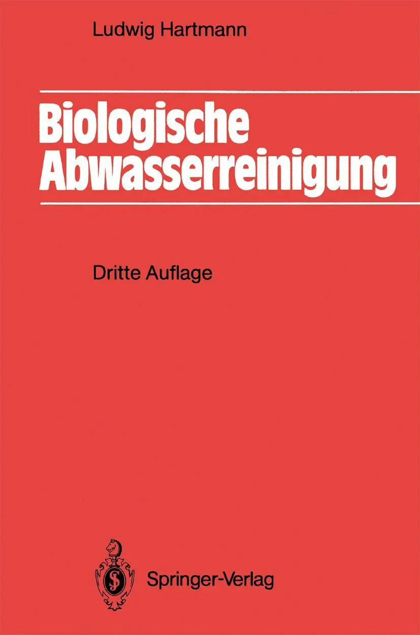 Cover: 9783540553632 | Biologische Abwasserreinigung | Ludwig Hartmann | Taschenbuch | xvi