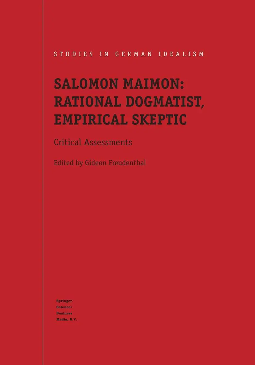 Cover: 9789048163632 | Salomon Maimon: Rational Dogmatist, Empirical Skeptic | G. Freudenthal