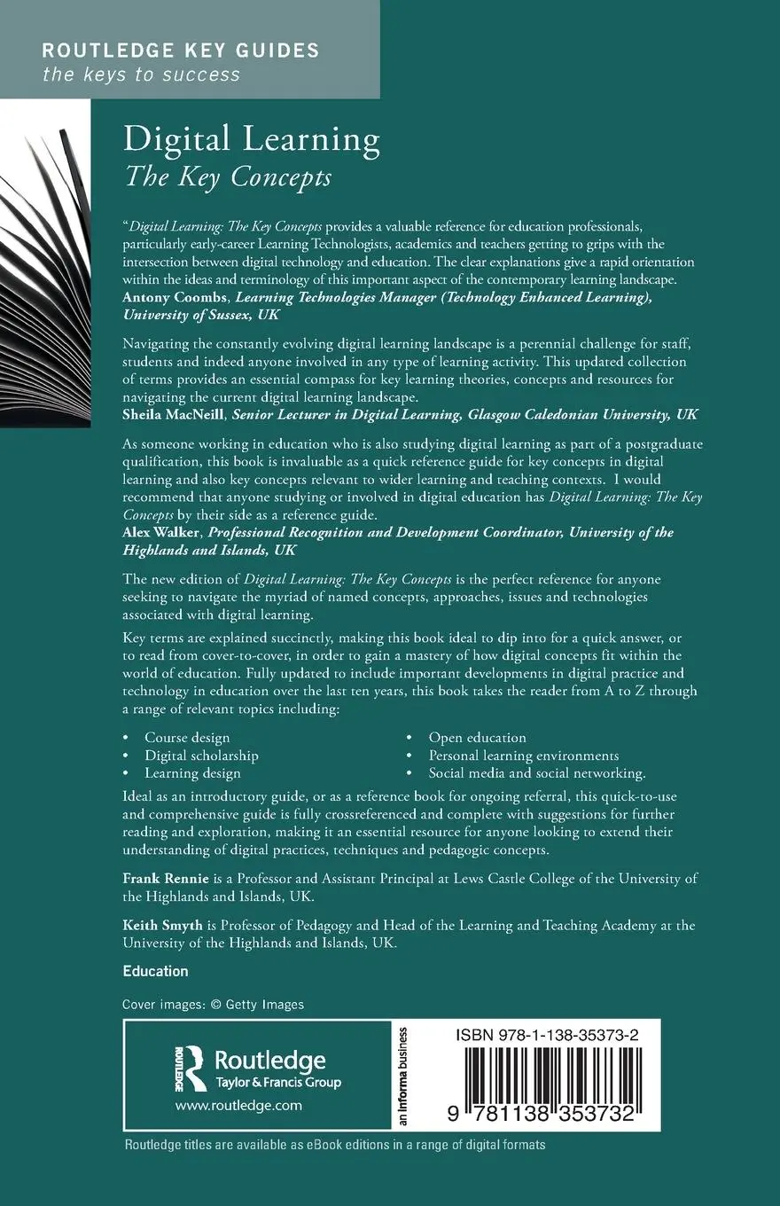 Rückseite: 9781138353732 | Digital Learning | The Key Concepts | Frank Rennie (u. a.) | Buch