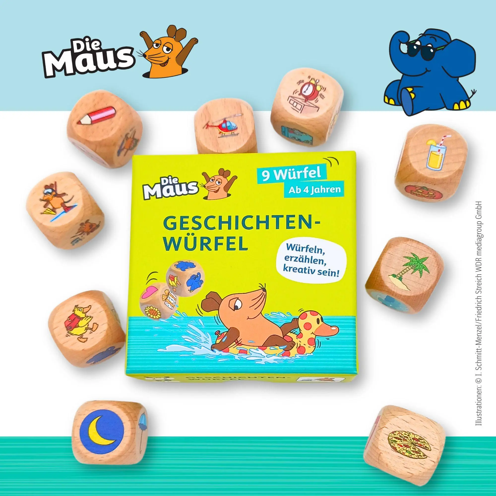 Bild: 9783072103732 | Geschichtenwürfel | Würfeln, erzählen, kreativ sein! | Box | Deutsch