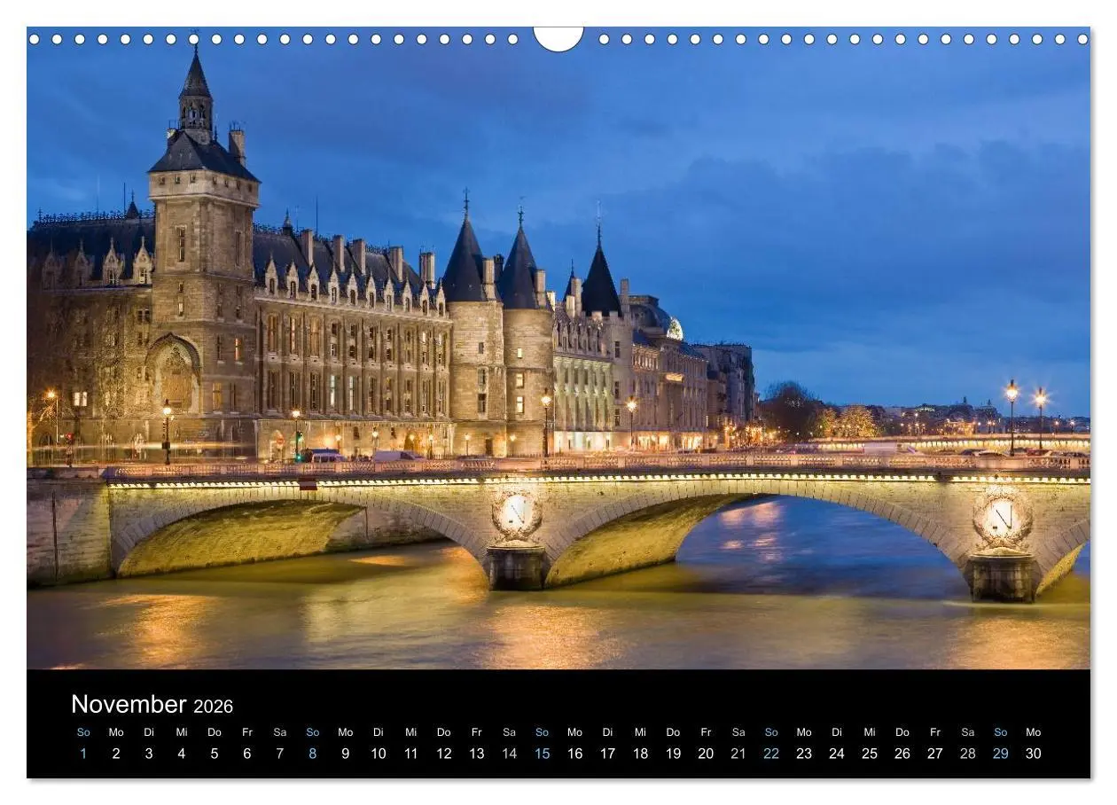 Bild: 9783516023732 | Paris bei Nacht 2026 (Wandkalender 2026 DIN A3 quer), CALVENDO...