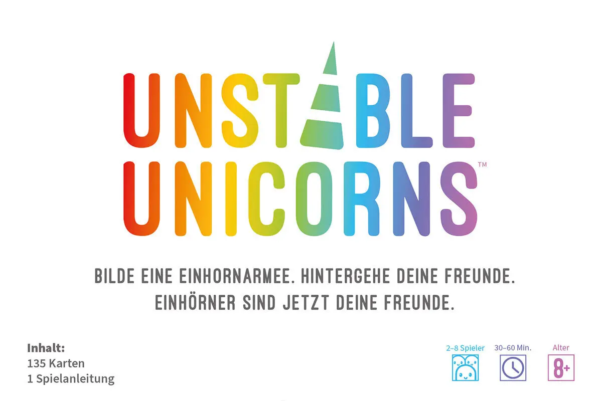 Cover: 3558380083832 | Unstable Unicorns (Spiel) | Ramy Badie | Spiel | In Spielebox | 2021