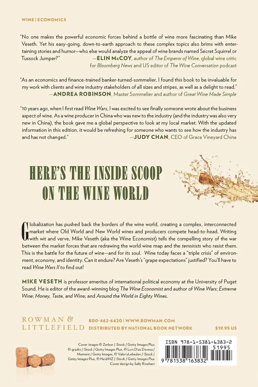 Rückseite: 9781538163832 | Wine Wars II | The Global Battle for the Soul of Wine | Mike Veseth