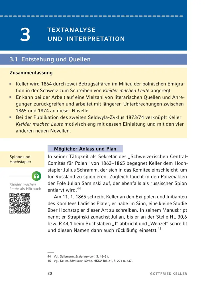 Bild: 9783129303832 | Kleider machen Leute von Gottfried Keller | Gottfried Keller | Buch