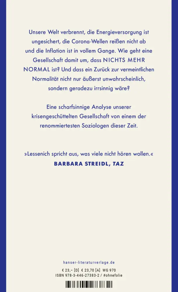 Bild: 9783446273832 | Nicht mehr normal | Gesellschaft am Rande des Nervenzusammenbruchs