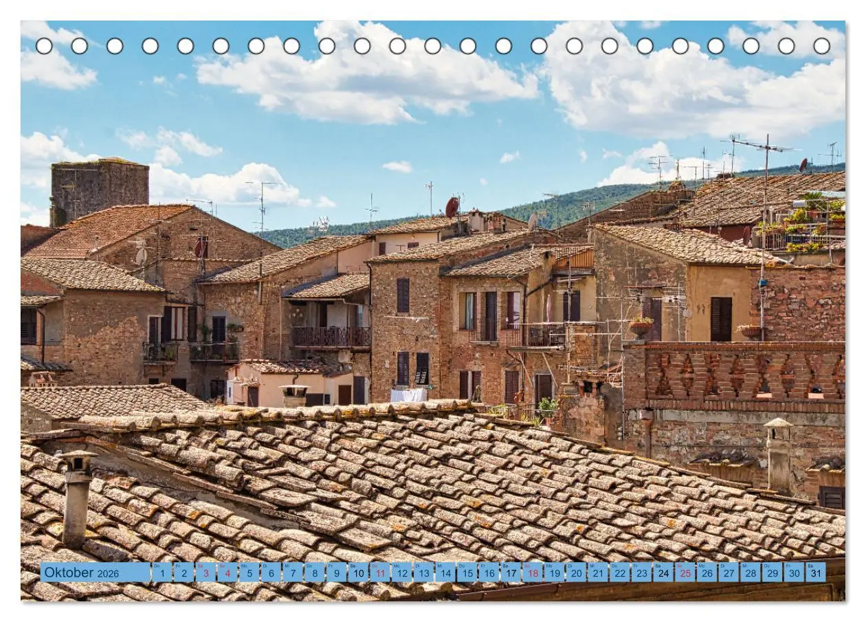 Bild: 9783457543832 | Impressionen aus San Gimignano (Tischkalender 2026 DIN A5 quer),...
