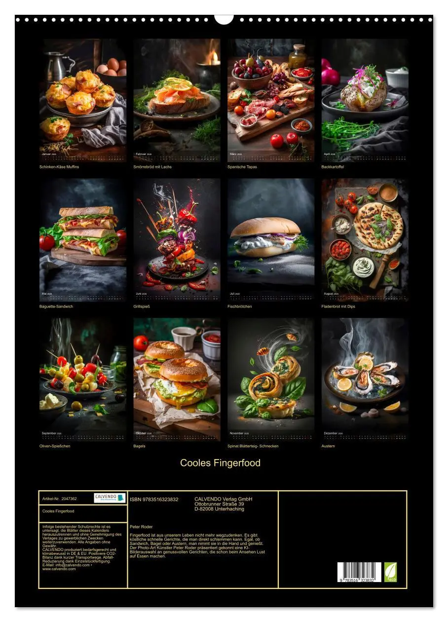 Bild: 9783516323832 | Cooles Fingerfood (Wandkalender 2026 DIN A2 hoch), CALVENDO...
