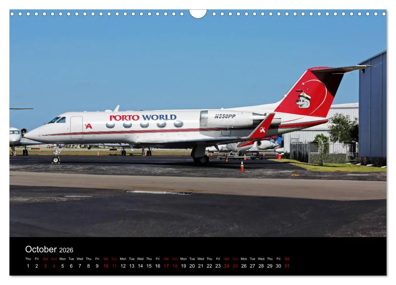 Bild: 9783516563832 | Bizjets (Wall Calendar 2026 DIN A3 landscape), CALVENDO 12 Month...
