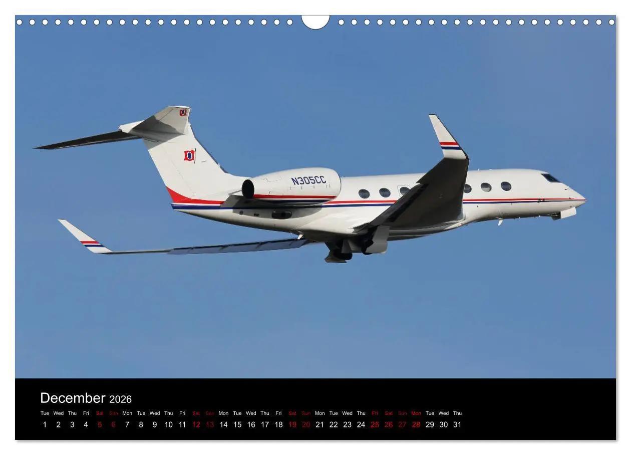 Bild: 9783516563832 | Bizjets (Wall Calendar 2026 DIN A3 landscape), CALVENDO 12 Month...