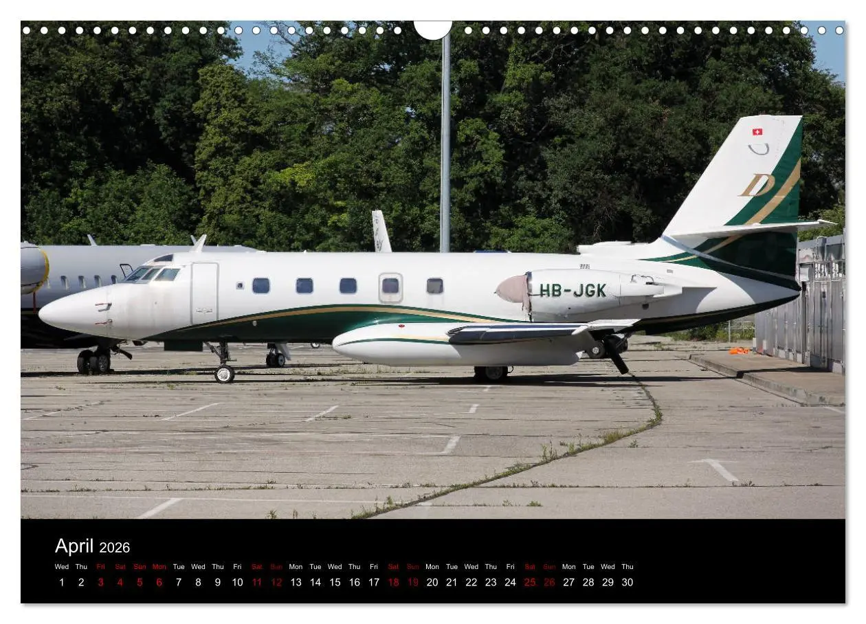 Bild: 9783516563832 | Bizjets (Wall Calendar 2026 DIN A3 landscape), CALVENDO 12 Month...