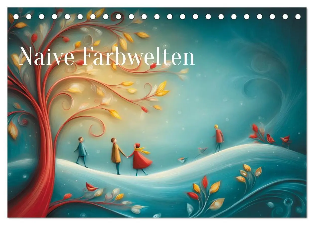 Cover: 9783516703832 | Naive Farbwelten (Tischkalender 2026 DIN A5 quer), CALVENDO...