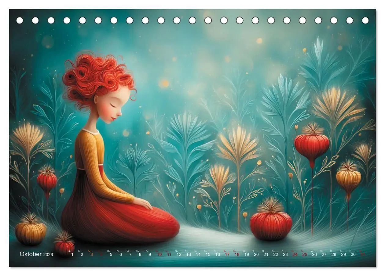 Bild: 9783516703832 | Naive Farbwelten (Tischkalender 2026 DIN A5 quer), CALVENDO...
