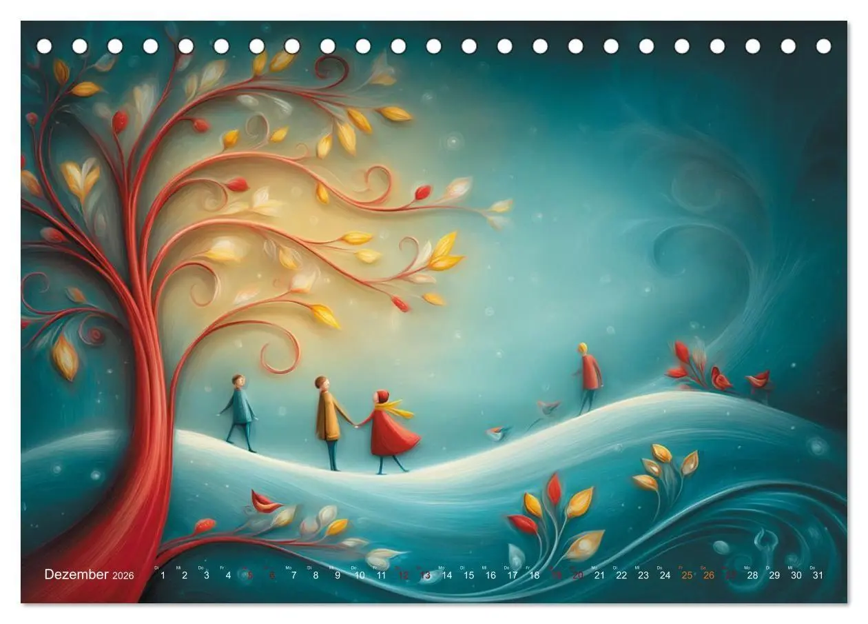 Bild: 9783516703832 | Naive Farbwelten (Tischkalender 2026 DIN A5 quer), CALVENDO...