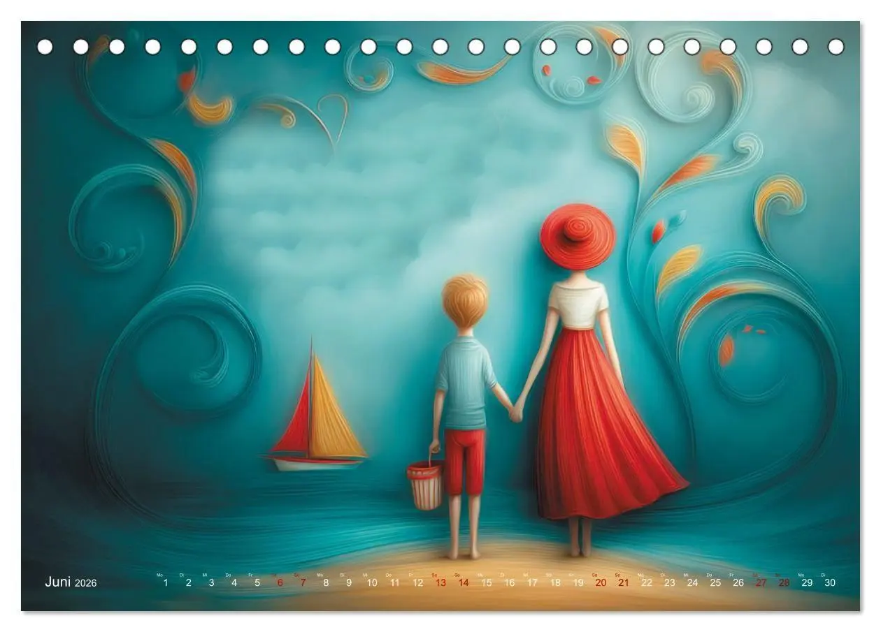 Bild: 9783516703832 | Naive Farbwelten (Tischkalender 2026 DIN A5 quer), CALVENDO...