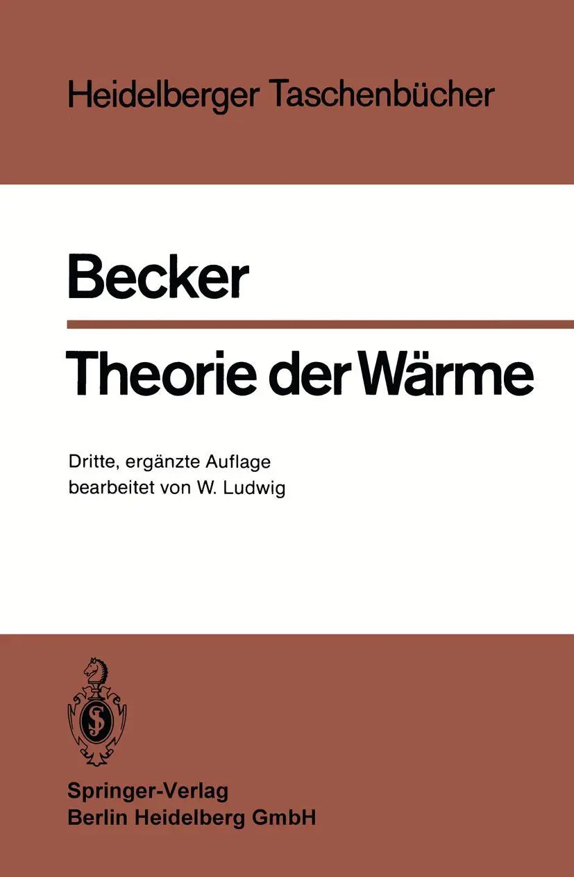 Cover: 9783540153832 | Theorie der Wärme | Richard Becker | Taschenbuch | xiii | Deutsch
