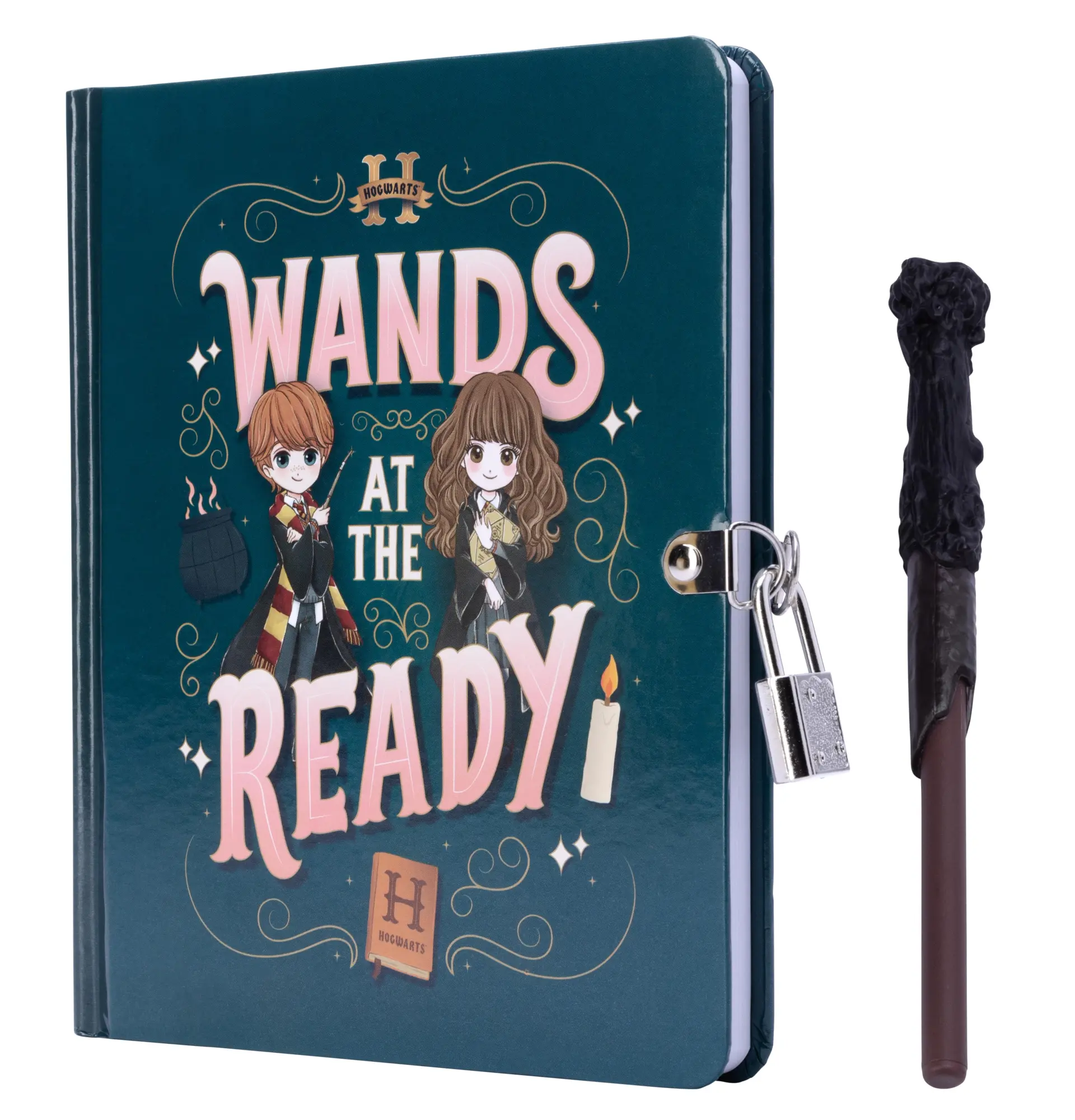 Cover: 9798886633832 | Harry Potter: Wands at the Ready Lock &amp; Key Diary | Insights | 2024