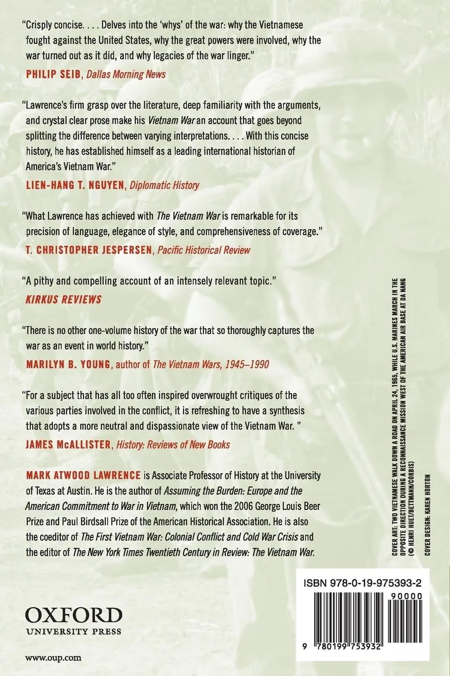 Rückseite: 9780199753932 | Vietnam War | A Concise International History | Mark Atwood Lawrence