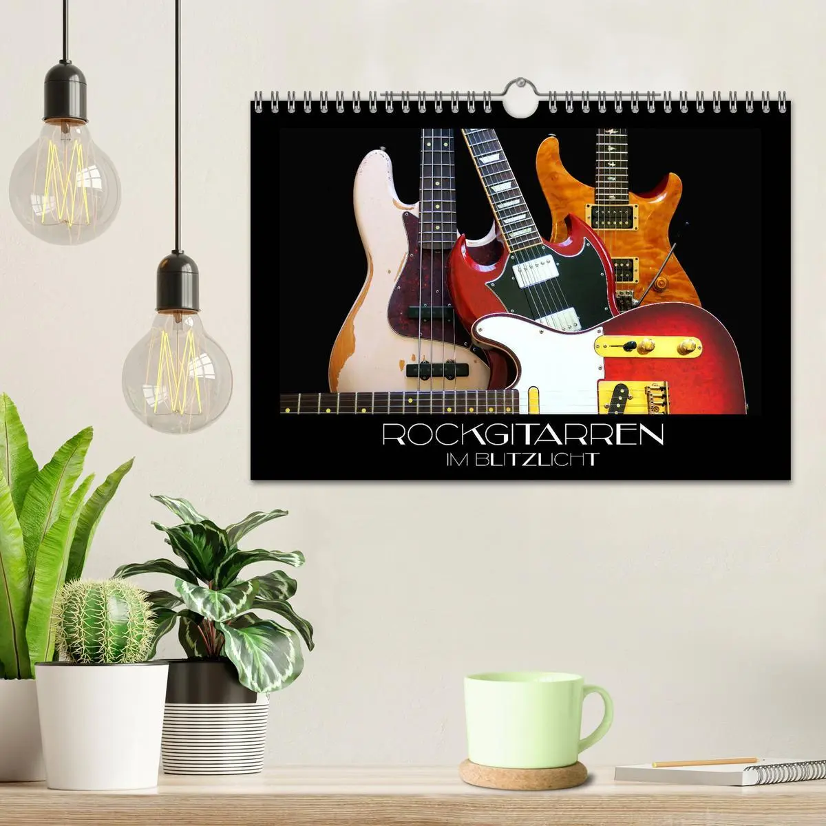 Bild: 9783457843932 | Rockgitarren im Blitzlicht (Wandkalender 2026 DIN A4 quer),...