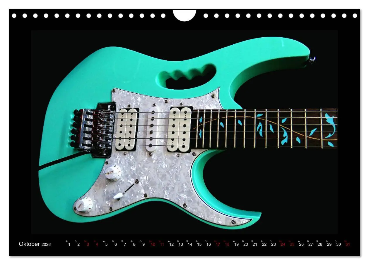 Bild: 9783457843932 | Rockgitarren im Blitzlicht (Wandkalender 2026 DIN A4 quer),...
