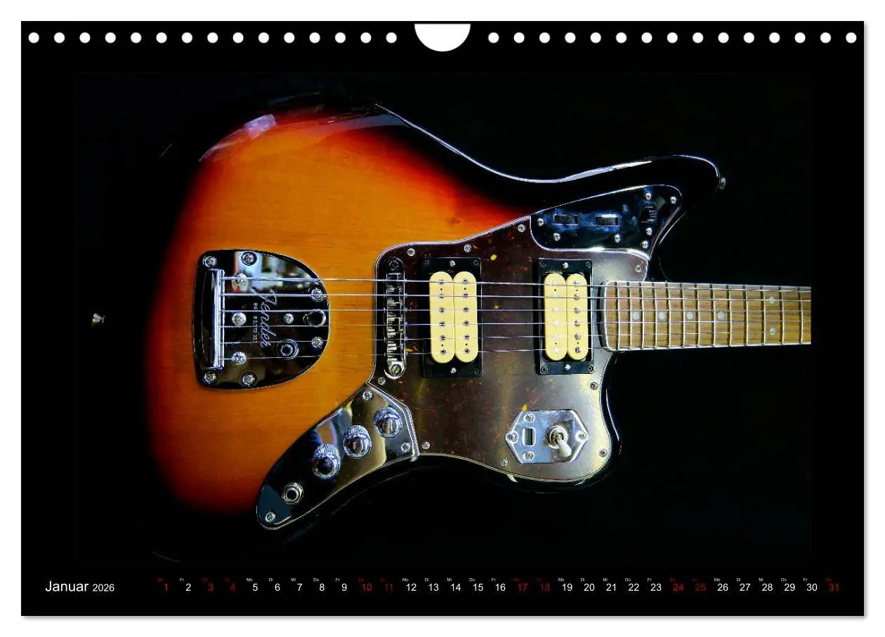 Bild: 9783457843932 | Rockgitarren im Blitzlicht (Wandkalender 2026 DIN A4 quer),...