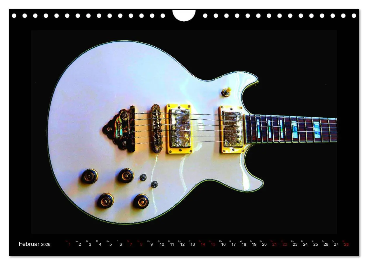 Bild: 9783457843932 | Rockgitarren im Blitzlicht (Wandkalender 2026 DIN A4 quer),...