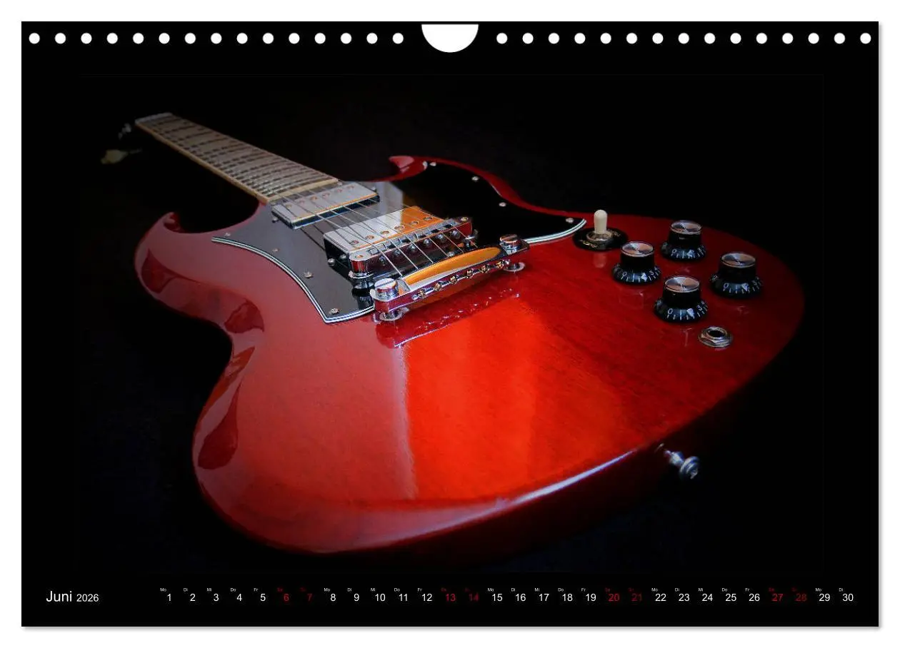 Bild: 9783457843932 | Rockgitarren im Blitzlicht (Wandkalender 2026 DIN A4 quer),...