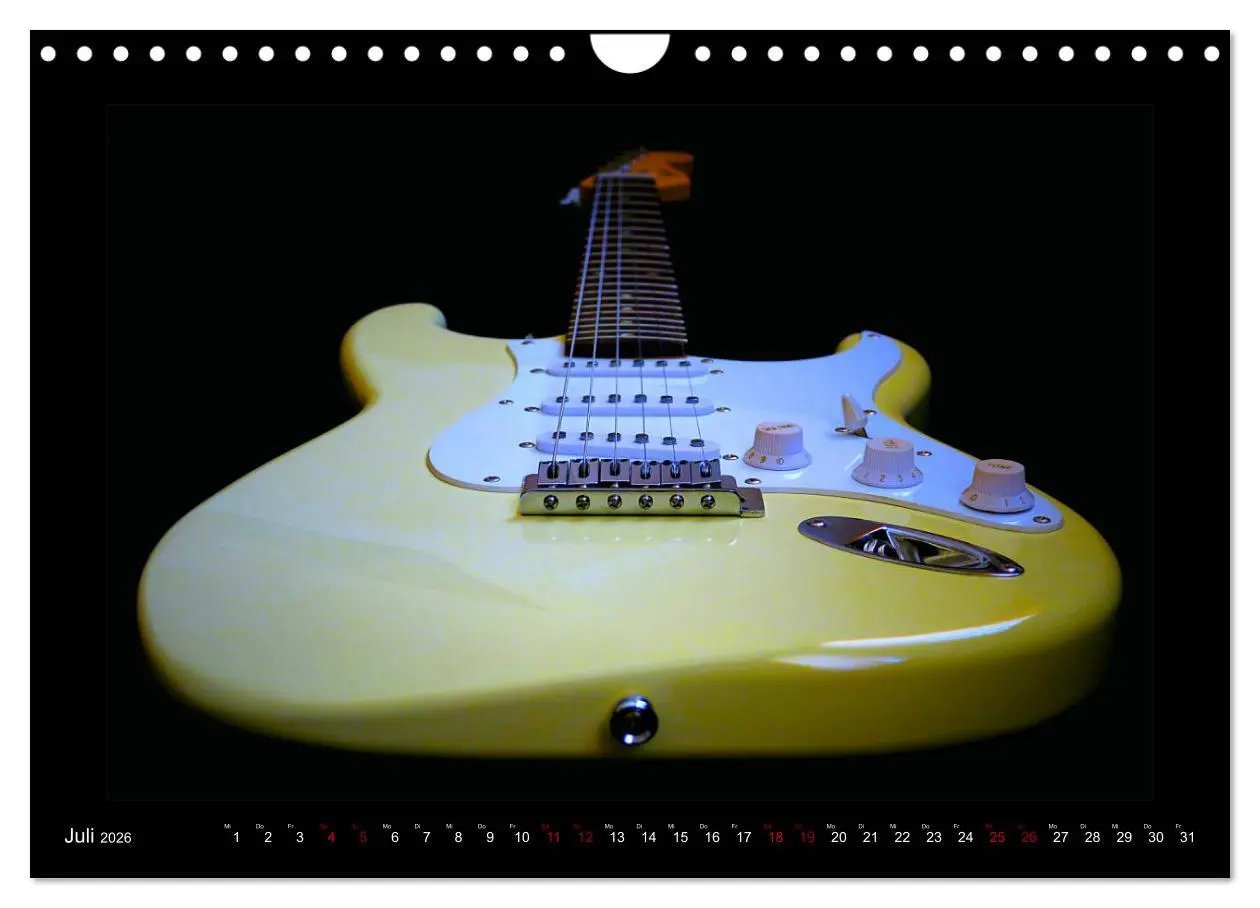 Bild: 9783457843932 | Rockgitarren im Blitzlicht (Wandkalender 2026 DIN A4 quer),...