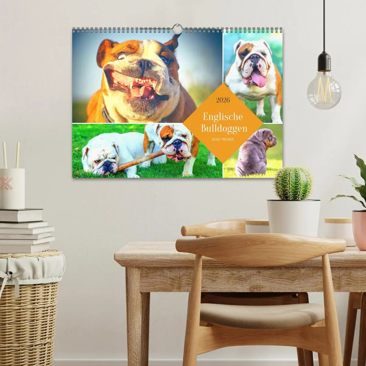 Bild: 9783457913932 | Dicke Freunde. Englische Bulldoggen (Wandkalender 2026 DIN A3...