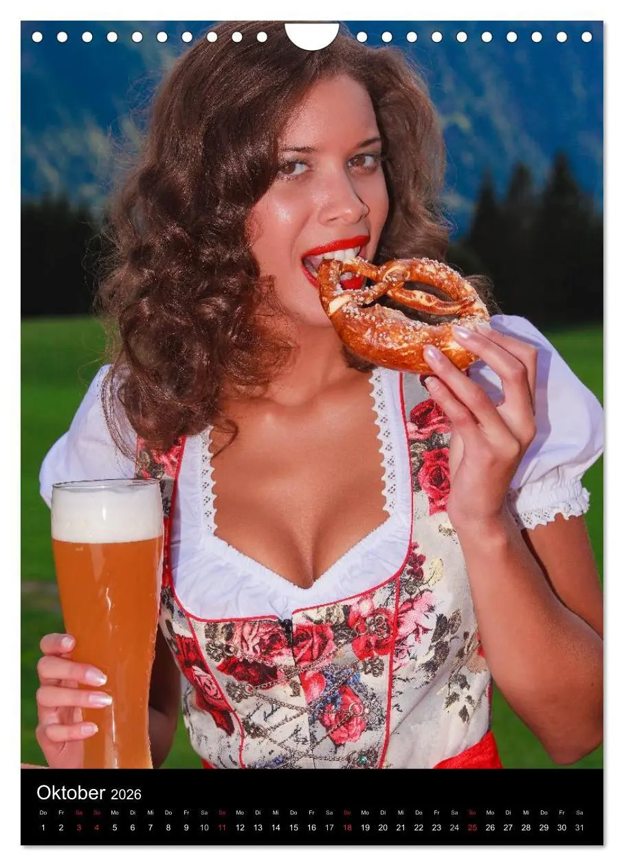 Bild: 9783516483932 | Bayerischer Dirndlkalender (Wandkalender 2026 DIN A4 hoch),...