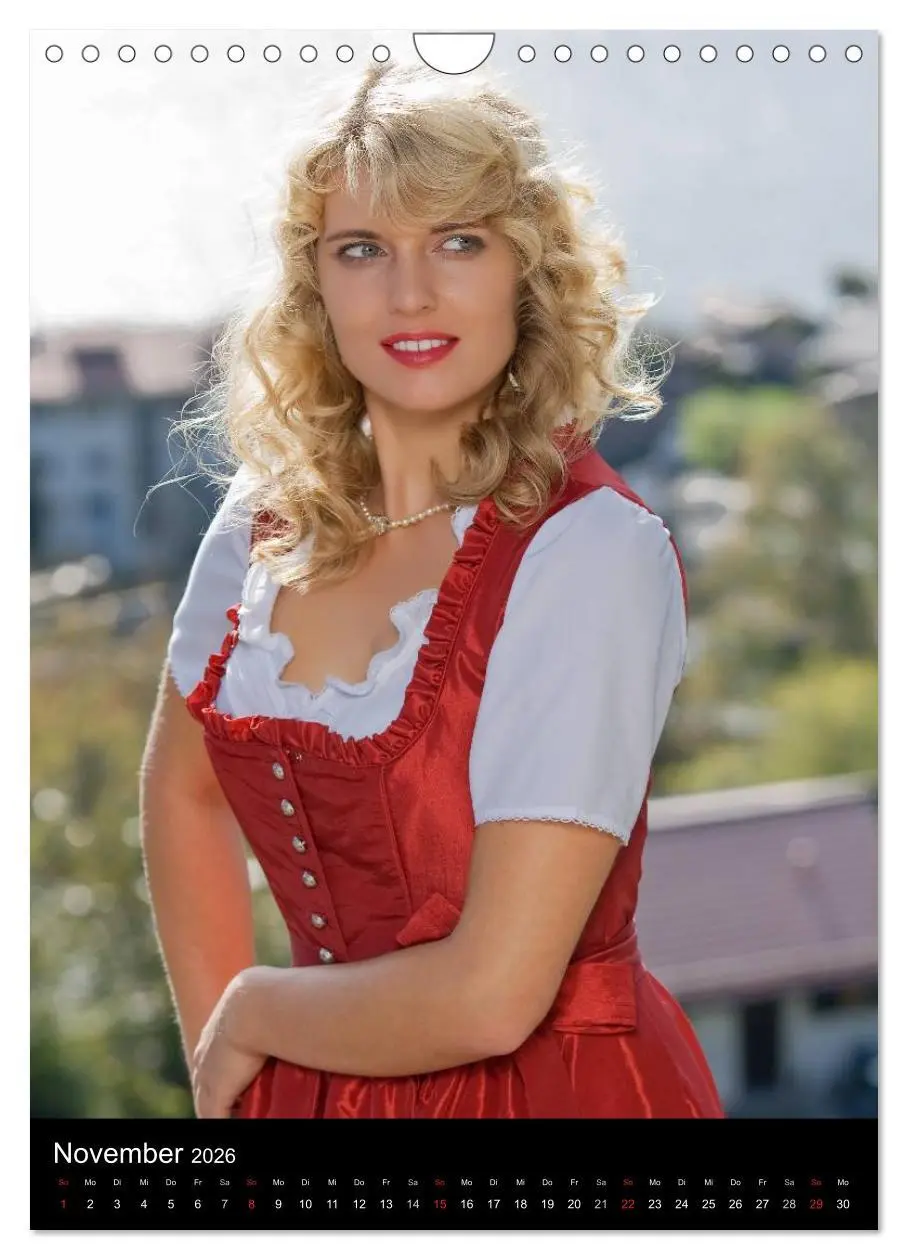 Bild: 9783516483932 | Bayerischer Dirndlkalender (Wandkalender 2026 DIN A4 hoch),...