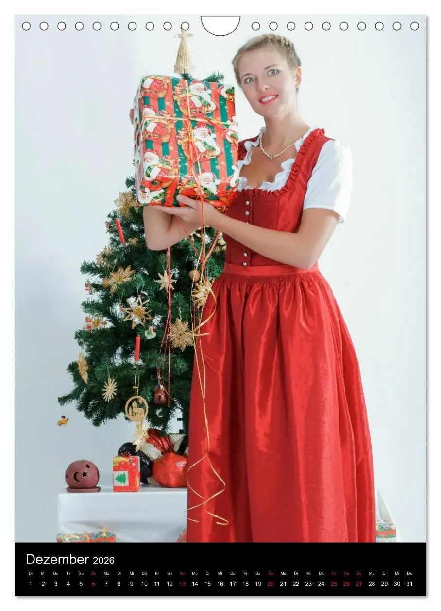 Bild: 9783516483932 | Bayerischer Dirndlkalender (Wandkalender 2026 DIN A4 hoch),...
