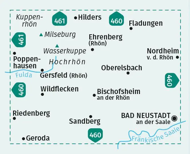 Bild: 9783991213932 | KOMPASS Wanderkarte 462 Die Hochrhön 1:25.000 | (Land-)Karte | Deutsch