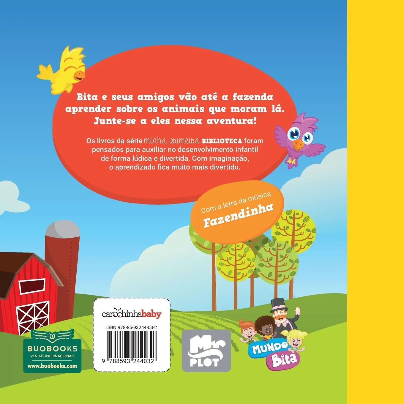 Rückseite: 9788593244032 | Mundo Bita - Animais da fazenda | Carochinha Baby | Taschenbuch | 2016