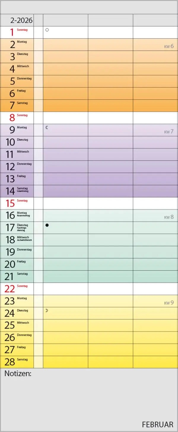 Bild: 9783731884132 | Farbenspiel - Planer für 2 2026 | Verlag Korsch | Kalender | 14 S.