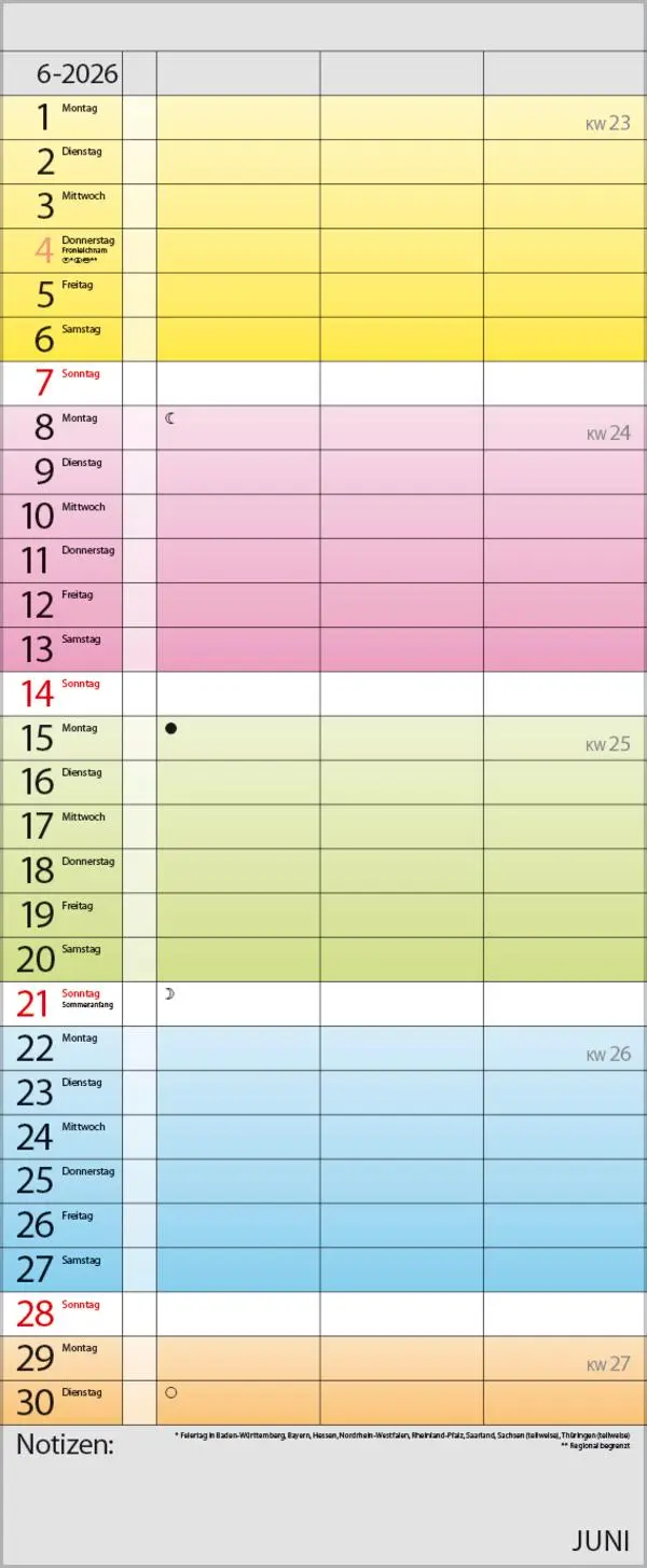 Bild: 9783731884132 | Farbenspiel - Planer für 2 2026 | Verlag Korsch | Kalender | 14 S.