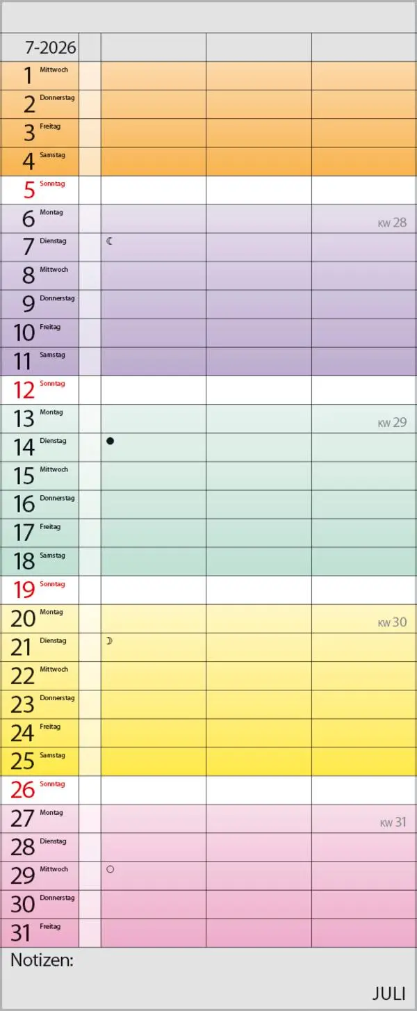 Bild: 9783731884132 | Farbenspiel - Planer für 2 2026 | Verlag Korsch | Kalender | 14 S.