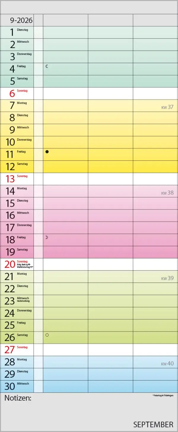 Bild: 9783731884132 | Farbenspiel - Planer für 2 2026 | Verlag Korsch | Kalender | 14 S.
