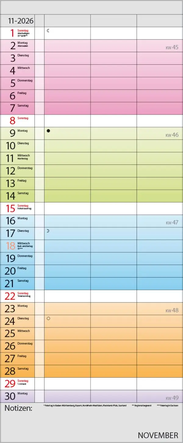 Bild: 9783731884132 | Farbenspiel - Planer für 2 2026 | Verlag Korsch | Kalender | 14 S.