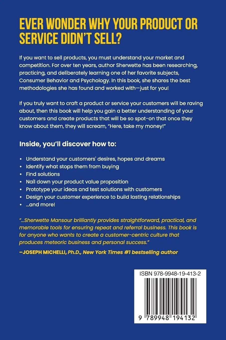 Rückseite: 9789948194132 | Why No One Is Buying Your Product | Sherwette Mansour | Taschenbuch