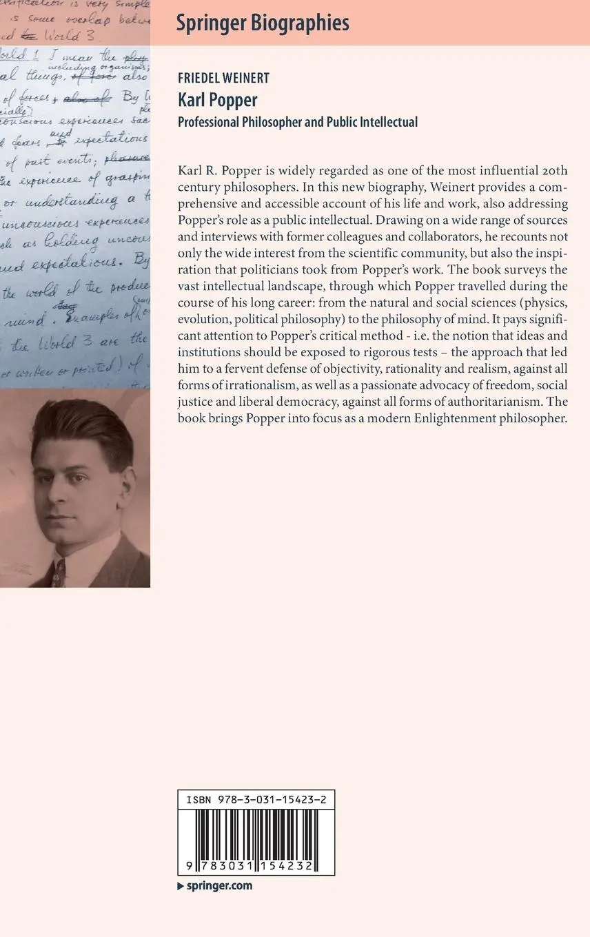 Rückseite: 9783031154232 | Karl Popper | Professional Philosopher and Public Intellectual | Buch