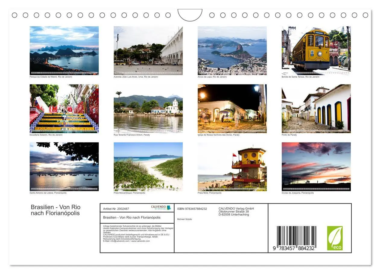 Bild: 9783457884232 | Brasilien - Von Rio nach Florianópolis (Wandkalender 2026 DIN A4...
