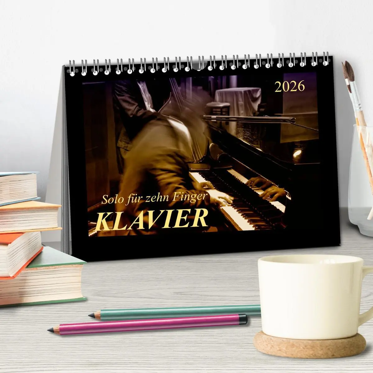Bild: 9783516044232 | Klavier - Solo für zehn Finger (Tischkalender 2026 DIN A5 quer),...
