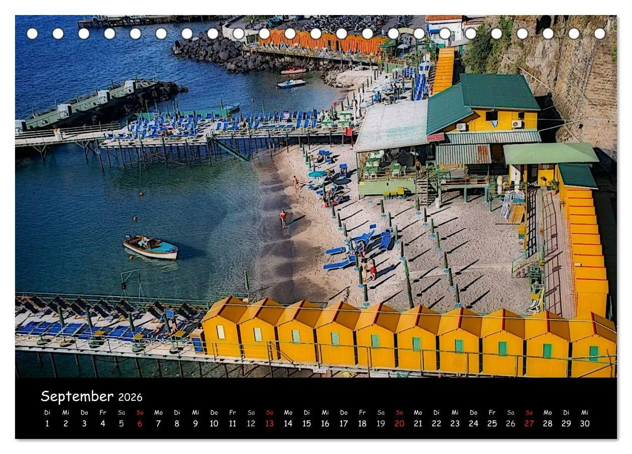 Bild: 9783516114232 | Amalfiküste 2026 (Tischkalender 2026 DIN A5 quer), CALVENDO...