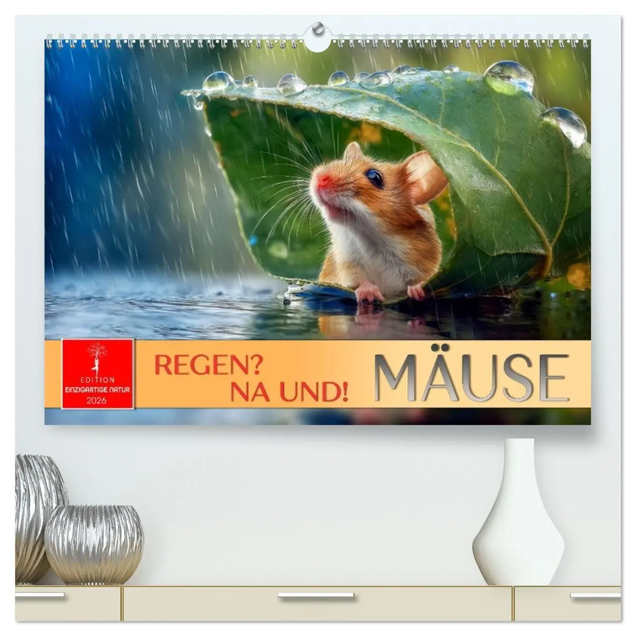 Cover: 9783516594232 | Regen? Na und! Mäuse (hochwertiger Premium Wandkalender 2026 DIN A2...