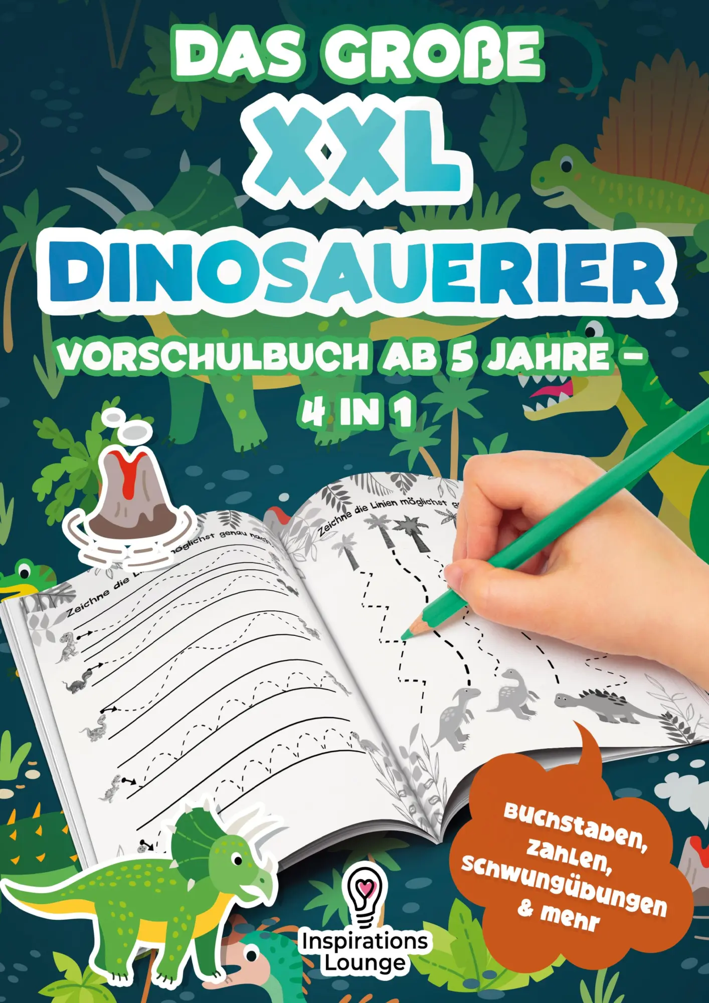 Cover: 9783691044232 | Das große XXL Dinosaurier Vorschulbuch ab 5 Jahre | Lounge | Buch