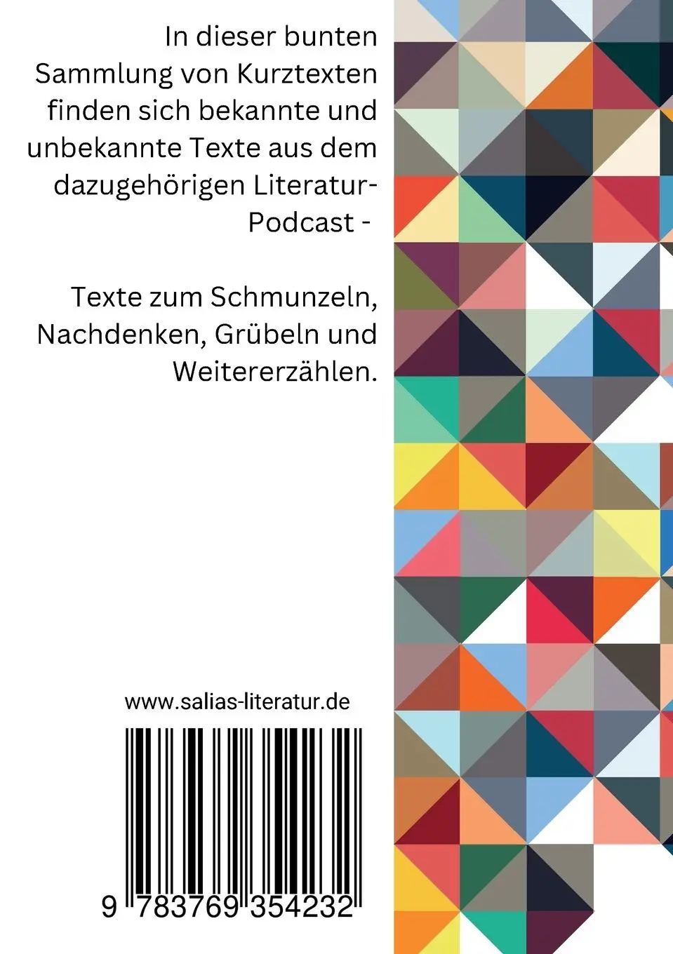 Rückseite: 9783769354232 | das Silbertablett | eine Sammlung von Kurztexten | Salia Jansen | Buch