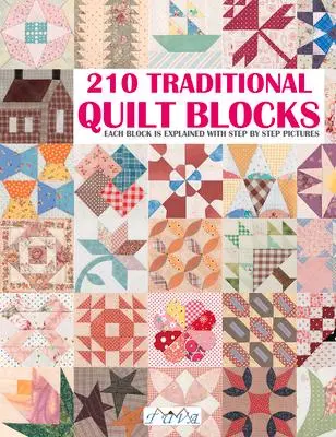 Cover: 9786057834232 | 210 Traditional Quilt Blocks: Each Block Is Explained with Step by...
