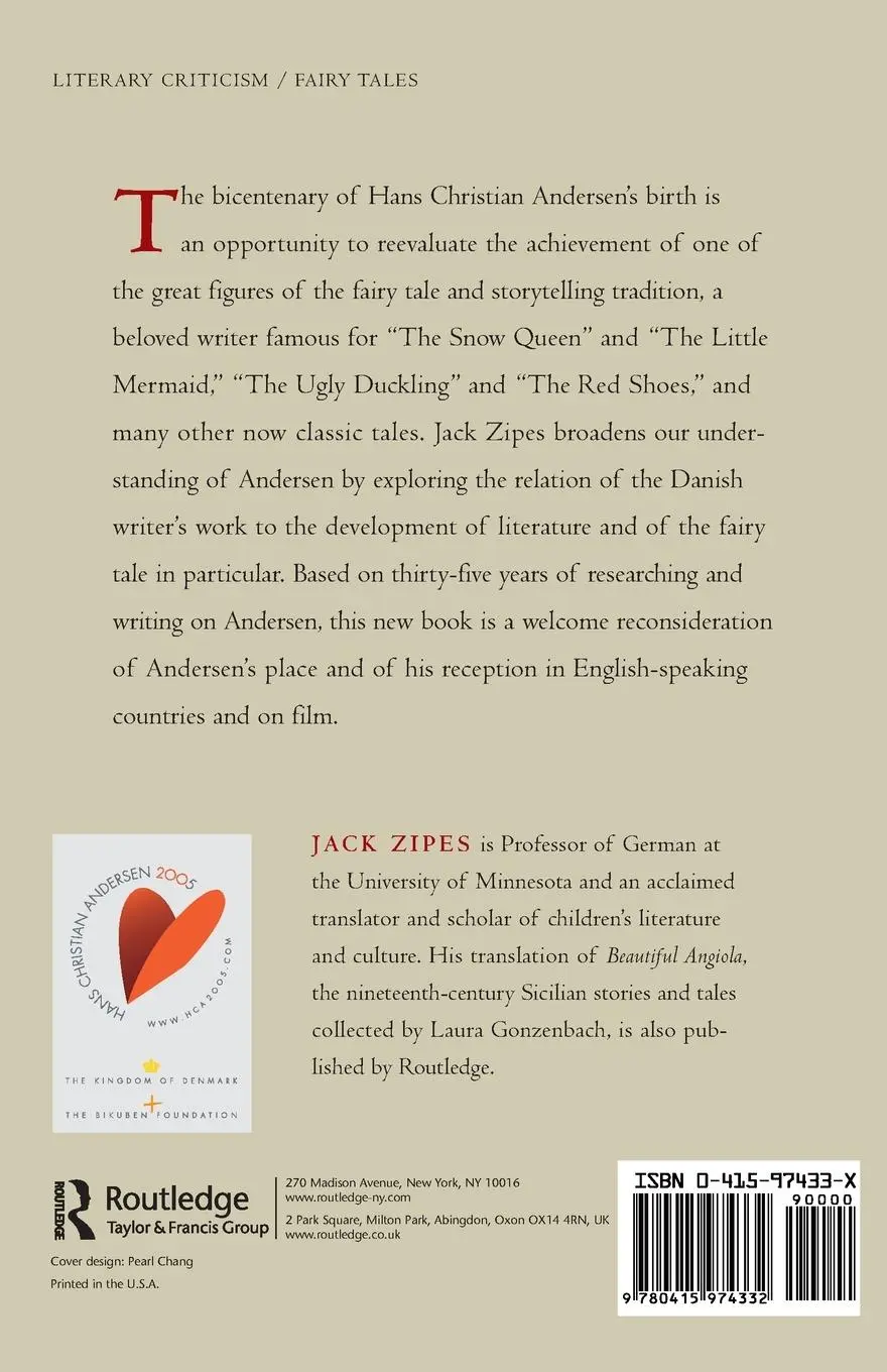 Rückseite: 9780415974332 | Hans Christian Andersen | The Misunderstood Storyteller | Jack Zipes