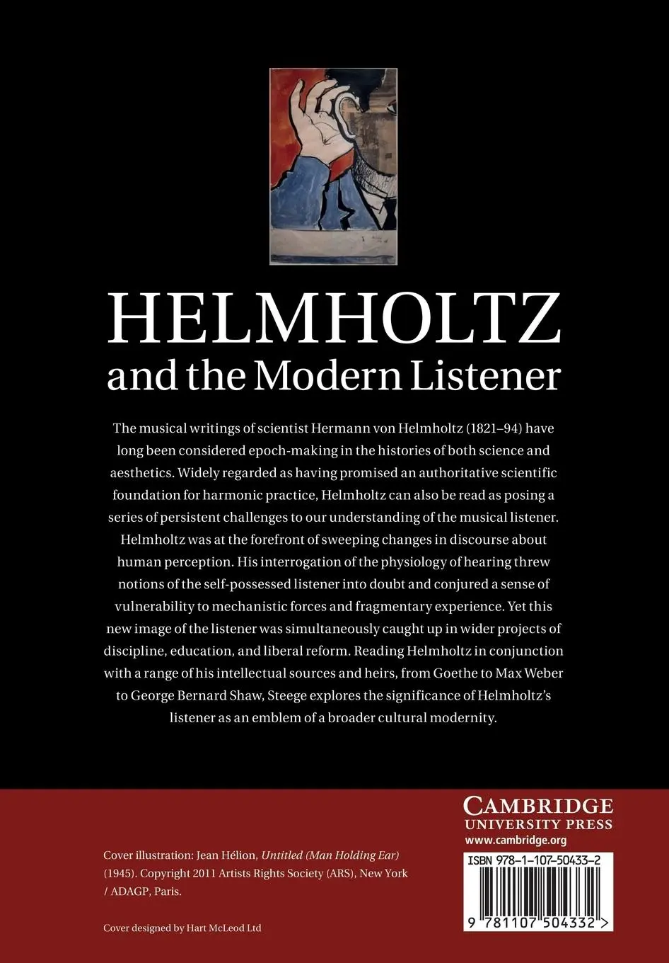 Rückseite: 9781107504332 | Helmholtz and the Modern Listener | Benjamin Steege | Taschenbuch